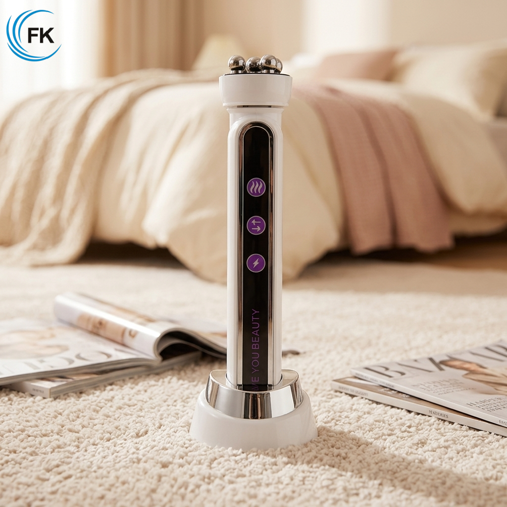 Professional Home Facial Microcurrent Skin Lifting Tightening Electric Roller Ball Massager Face Lifting Beauty Device Rotator
