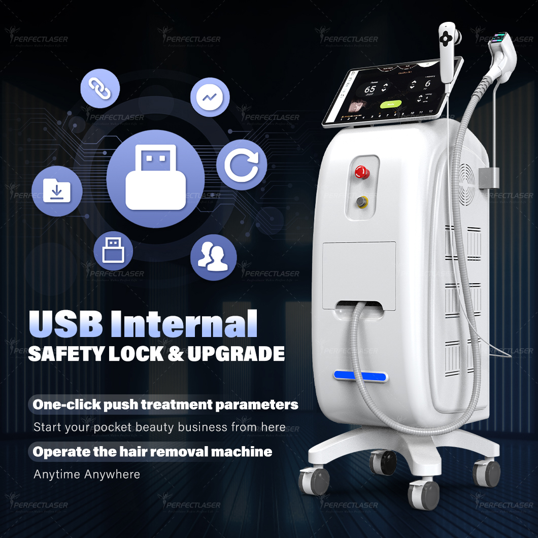 1 Handle 755 808 940 1064nm Professional Laser Hair Removal Machine Price Ice Titanium Platinum Diode Laser Hair Removal Machine