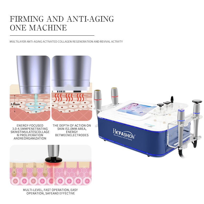 Korean Beauty Facial Lifting Wrinkle Reducing Skin Tightening Face &amp; Eye Area Desktop Device with Frequency V Technology