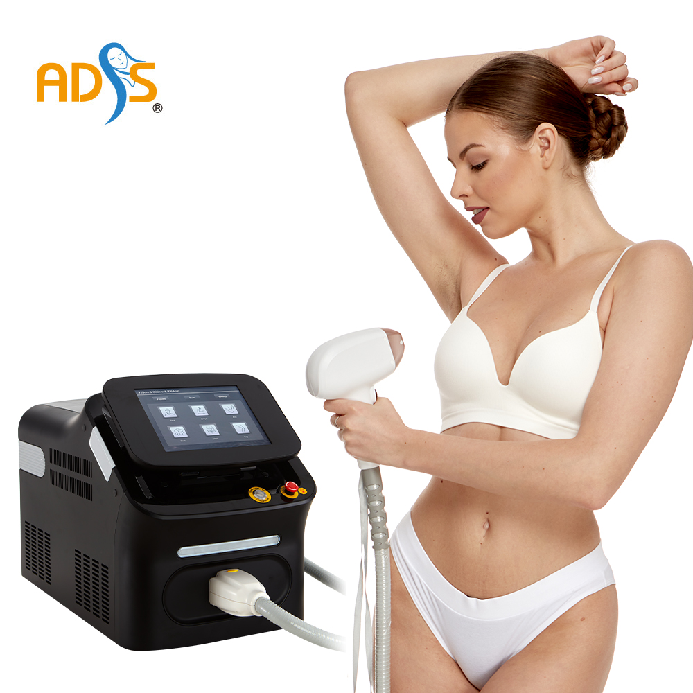 ADSS 755nm/1064nm/808nm Diode Laser Hair Removal Depilacion Laser Machine and Handle Price 808 Diode Laser Hair Removal