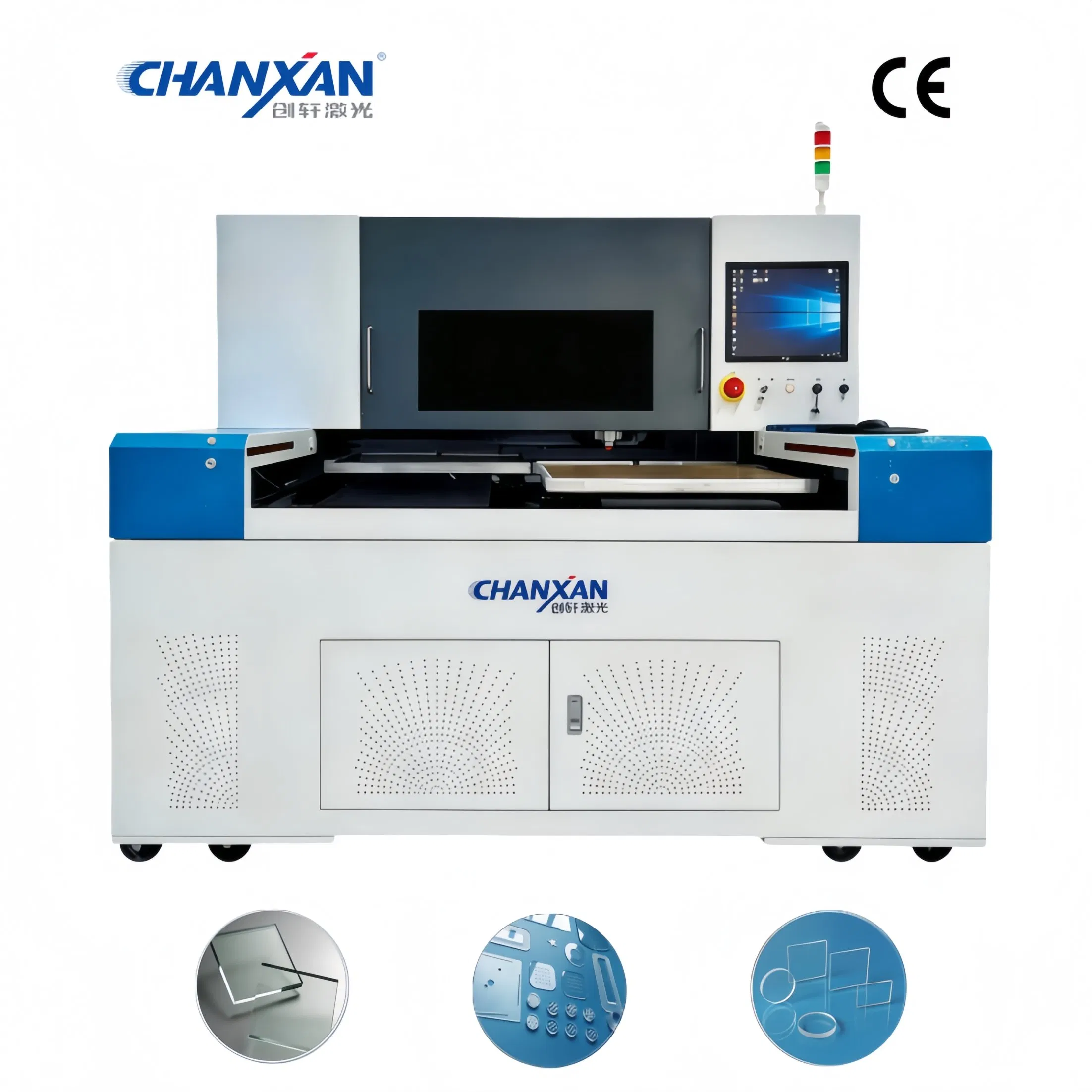 Automatic Picosecond and CO2 Laser Cutting Machine for Glass Production