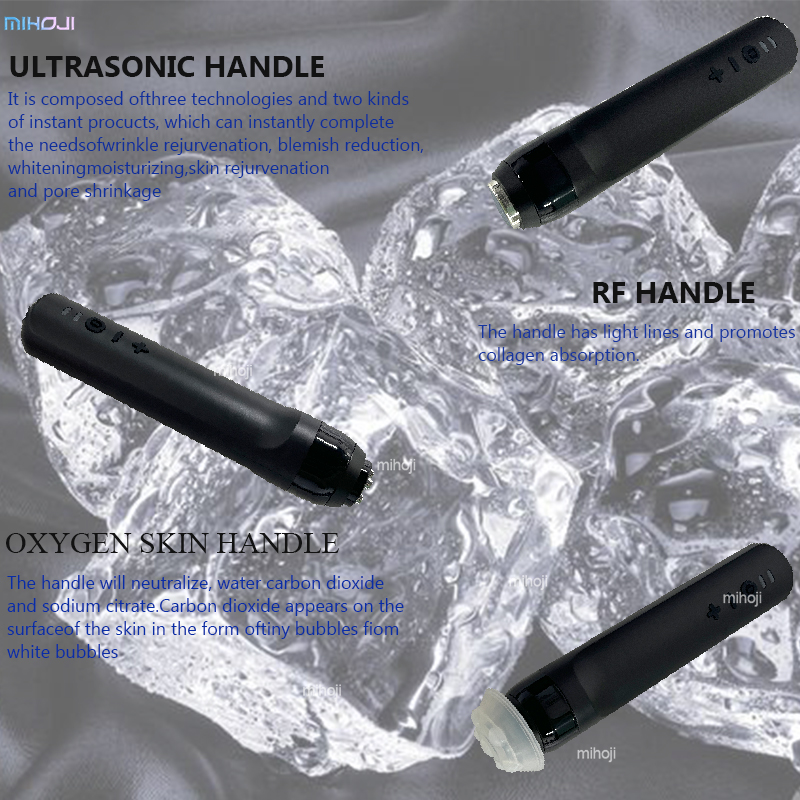 Black Oxygen Facial Machine Skin Tightening Hydrogen Oxygen H2O2 Facial Machine