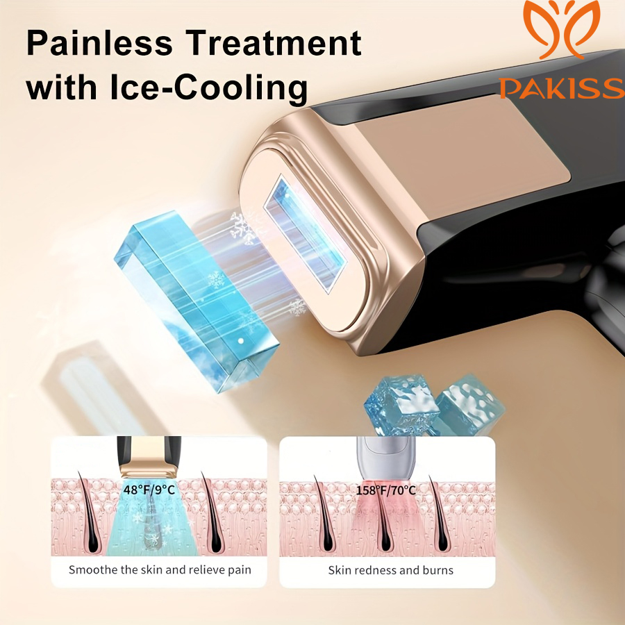Hot Sale Home Beauty Device for Laser IPL Hair Removal with 3 Replacement Heads