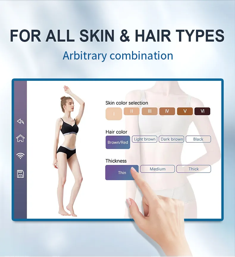 Ice Cooling IPL Permanent Hair Removal Beauty Device for Face