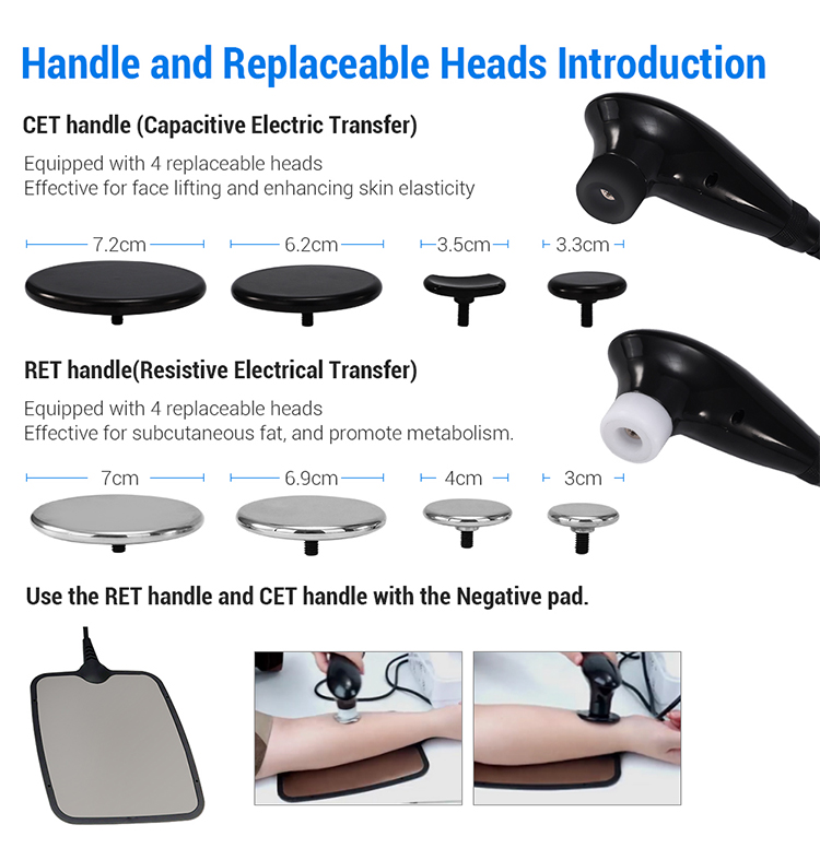 Wholesale Price 448khz Tecar Therapy Physiotherapy Radio Frequency Skin Tightening Machine Tecarterapia