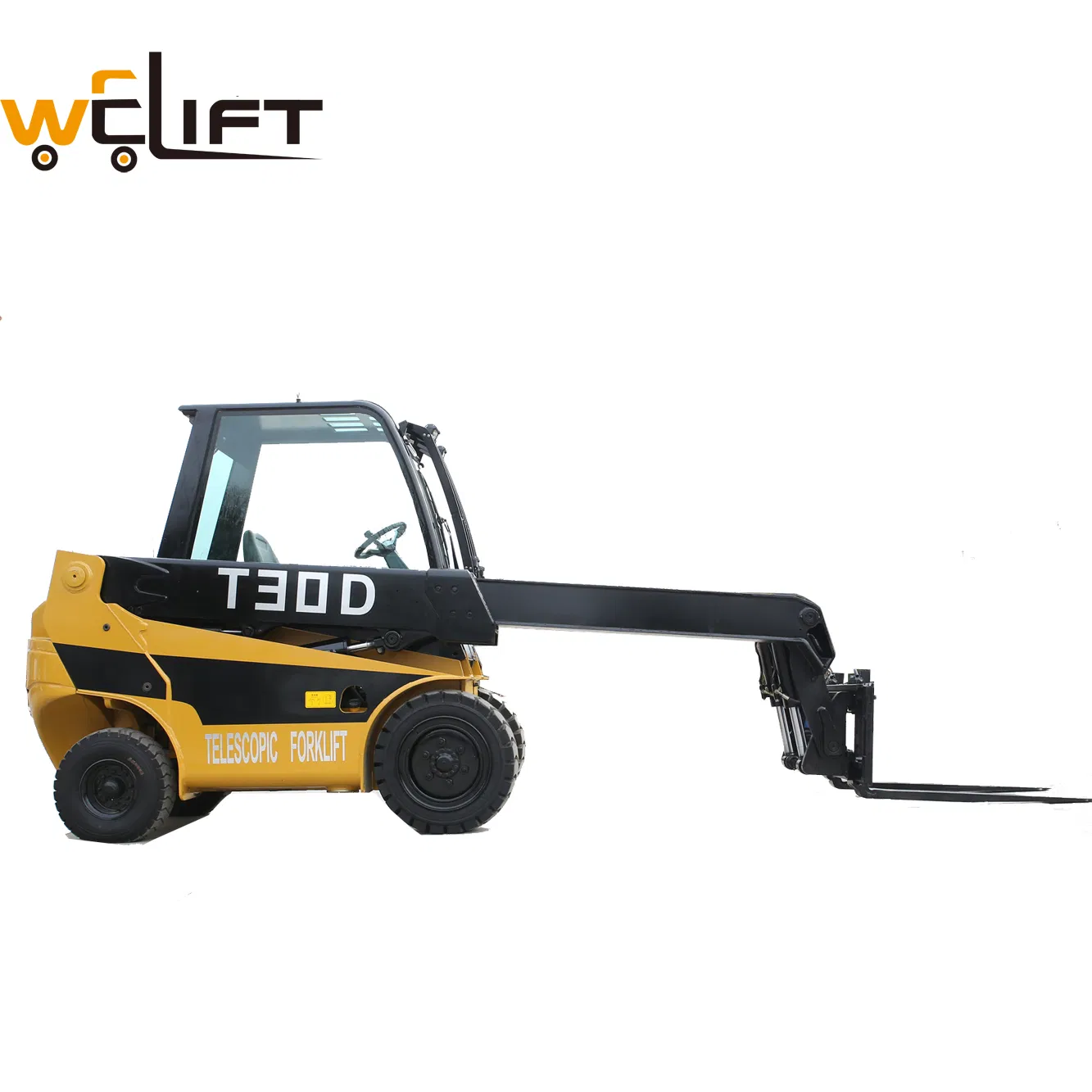 Welift T30d Diesel Engine Telehandler 2 Wheel Drive Teletruck Telescopic Forklift Manufacturer for Sale