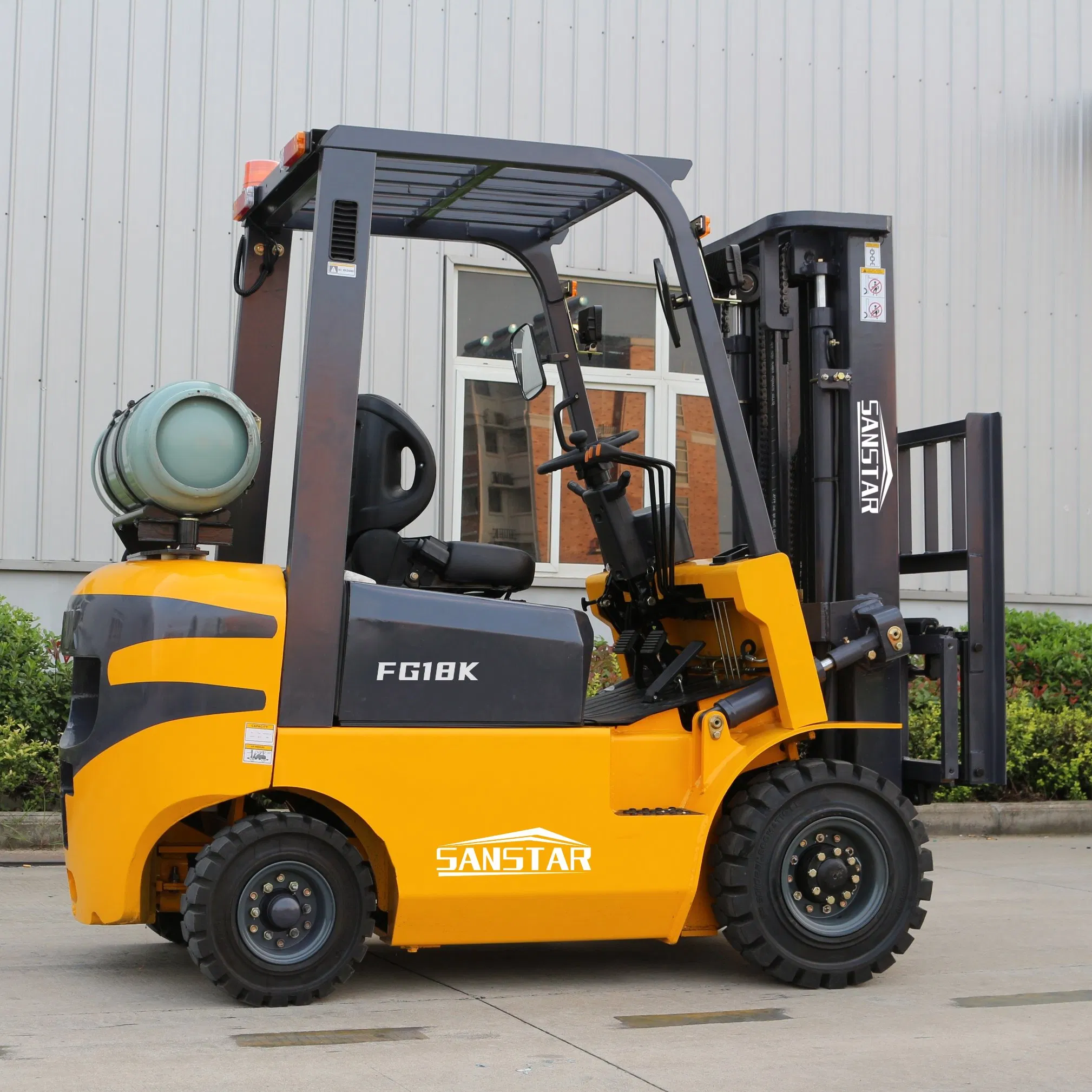 2ton 2.5ton 3ton Gasoline &amp; LPG Forklift Truck with 3-Stage Mast 3m Standard Lifting Height