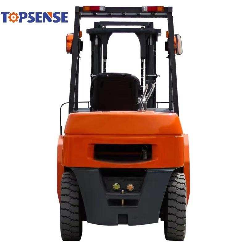 Topsense Hot Sale1ton 2ton 2.5ton 3ton 4 Ton 5ton 7ton 8 Ton 10ton All Terrain Battery Electric Gasoline LPG Diesel Forklift with Lifting Attachments Equipment