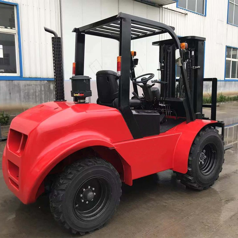Fork Lift 2WD 3ton Rough Terrain Diesel Forklift with Japan Engine Fork Lift Diesel Boom Forklift Truck