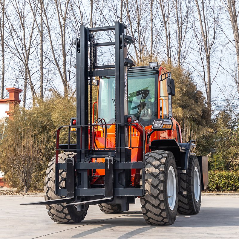 All Terrain Diesel Forklift 2ton 3ton 5 Ton 3m 4m 5m 6m 4*4 All Rough Terrain Forklift Truck with Attachment