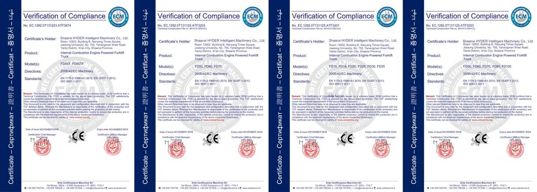 Product Certifications