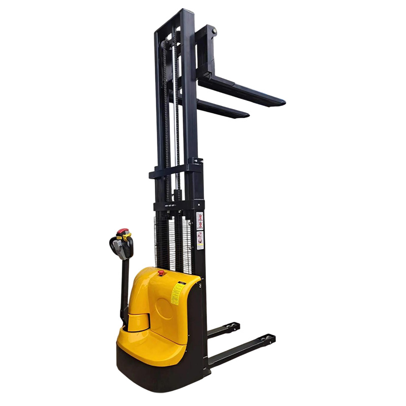 Safe Emergency Brake System Walkie Electric Stacker for Printing Shops 1.5 Ton Walkie Electric Stacker