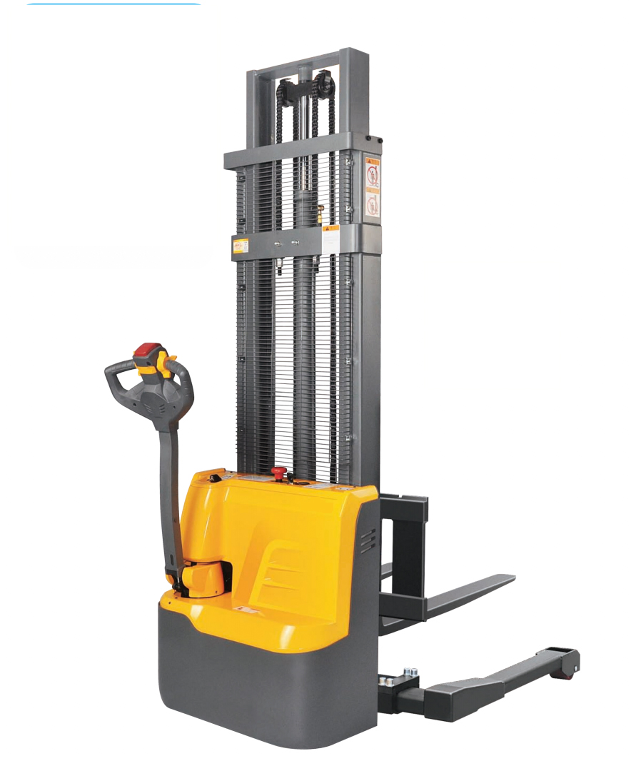 AC Motor 1000kg 1200kg1500kg Walkie Electric Straddle Stacker with 1.6m 2.5m 3m Lifting Height