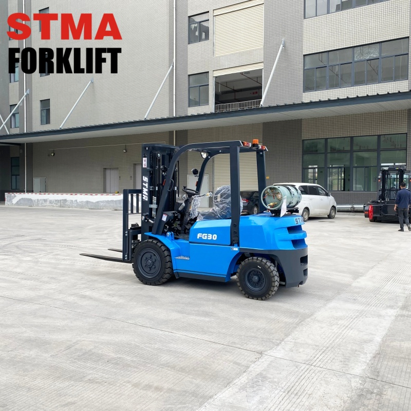 Stma Dual Fuel Propane Fork Lift 3ton LPG Gasoline Forklift Truck