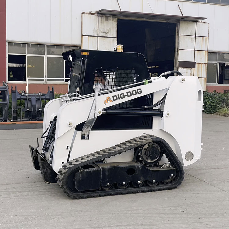 Factory Price Crawler Type Mini Skid Steer Loader Small Mini Skid Steer Loader Side Dump Bucket 60HP Plate Compactor Skid Steer Loader