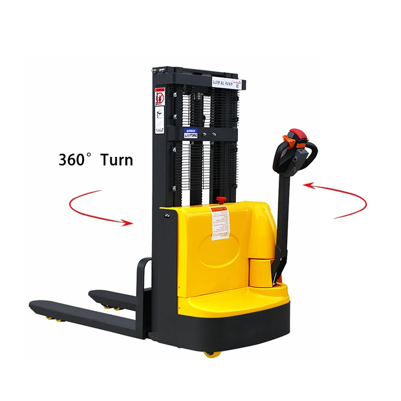 Mini Forklift Truck 1000kg/1.5ton Walkie Stacker Electric Pallet Stacker with 1.6-3m Lift Height