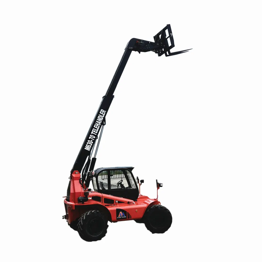 CE 2/3/4/5t Telescopic Boom Handler Mini 4X4 Terrain Forklift Telehandler