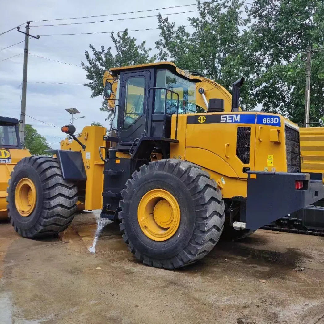 Top Brand 6 Ton Side Dump Loader 6.0 Ton Wheel Loader Sem663D with Fully Hydraulic System for Sale