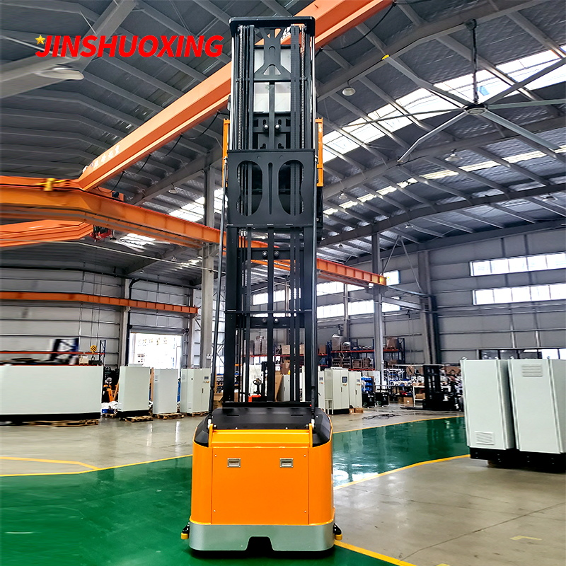 1500kg Vna Man up Electric Stacker Very Narrow Aisle 3 Way Truck with CE