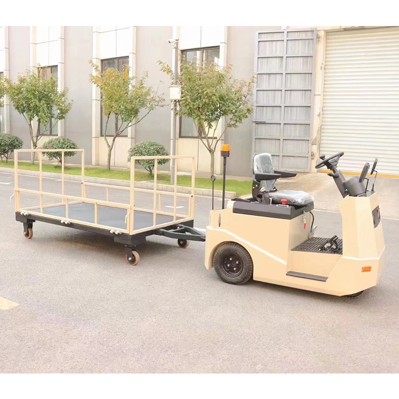 Battery Operated Towing Tractor Airport Baggage Electric Tow Tractor with 24V Battery