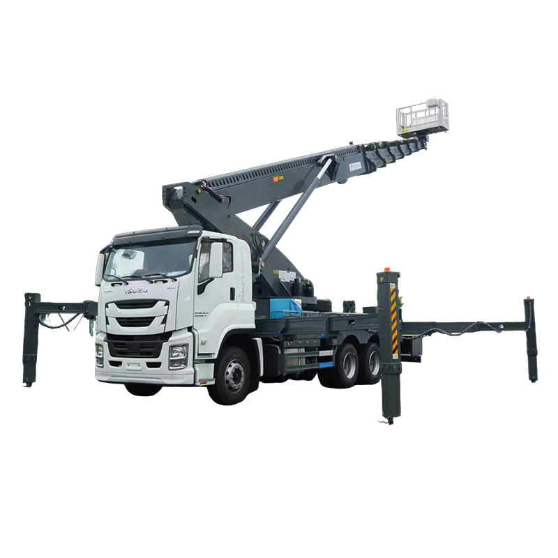 Japan Engine 60-Meter Straight Boom Aerial Work Platform Truck, High-Reach Platform Truck, Suitable for Various Aerial Work Tasks.