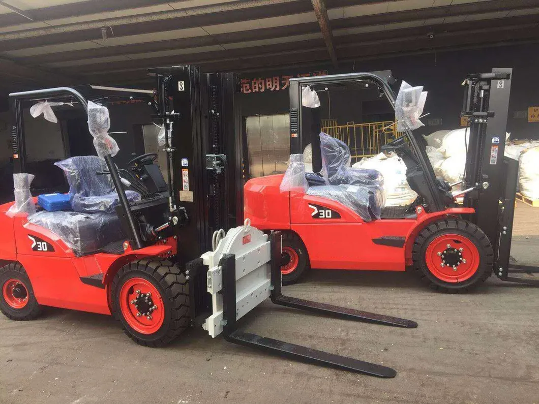 Diesel Forklift Front View