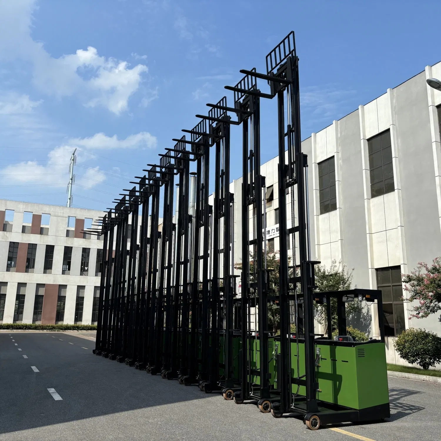 Warehouse Storage Sit-Down Reach Forklift 1-3t Reach Truck 3-13.5m Electric Reach Truck