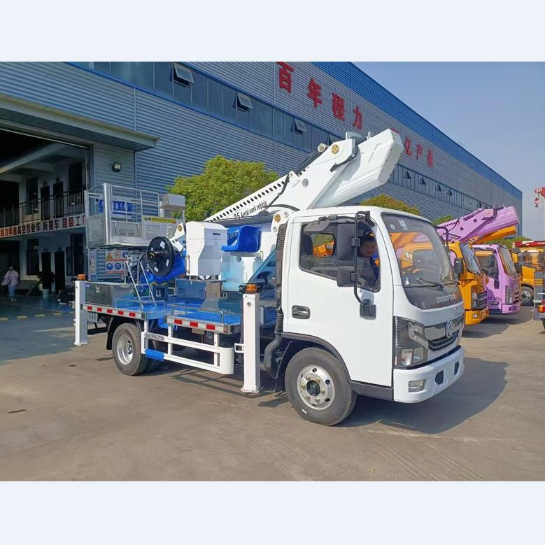 Dongfeng 4X4 4WD 25m 28m Telescopic Boom Lift Truck Mounted Aerial Work Platform for Sale