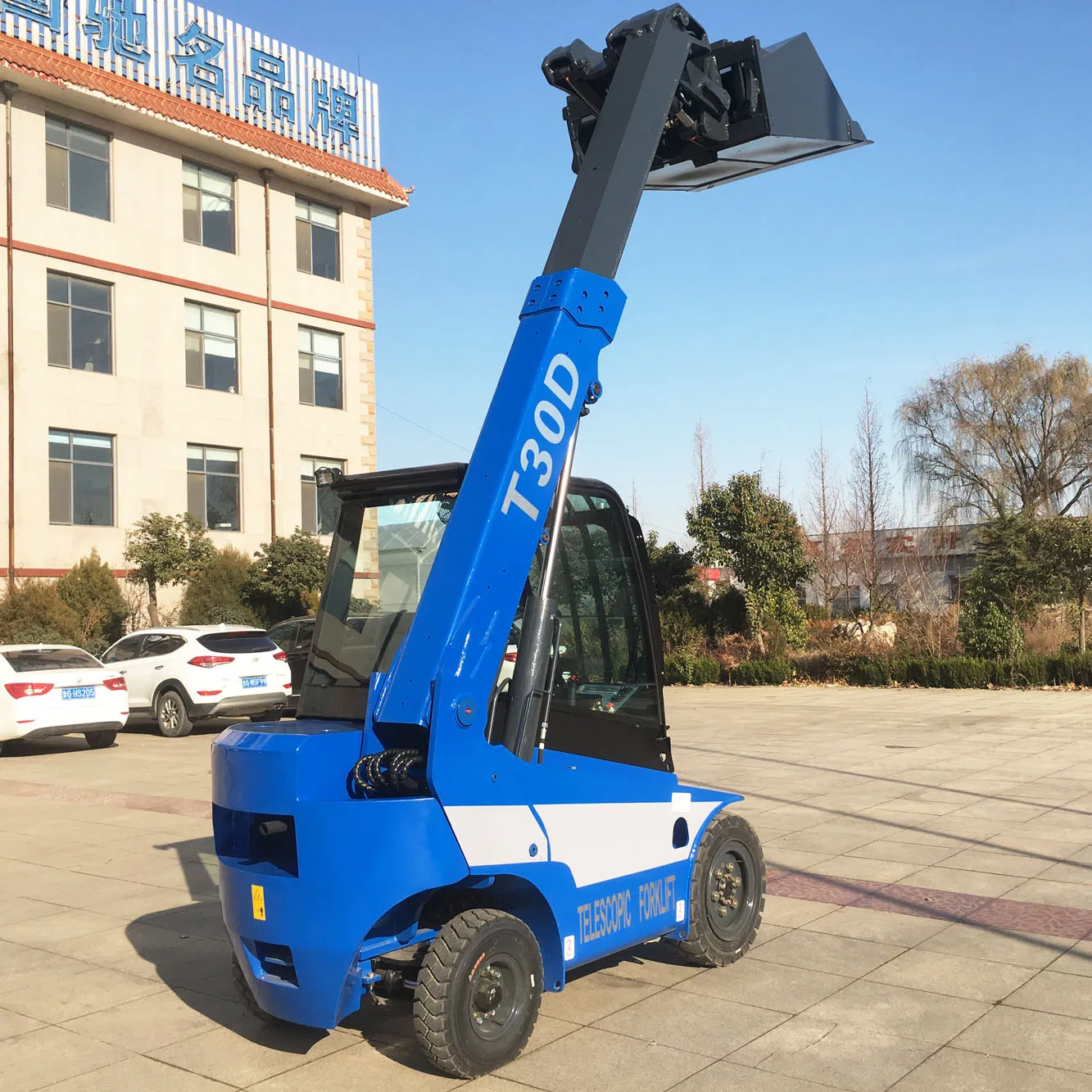 Welift T30d Diesel Engine Telehandler 2 Wheel Drive Teletruck Telescopic Forklift Manufacturer for Sale