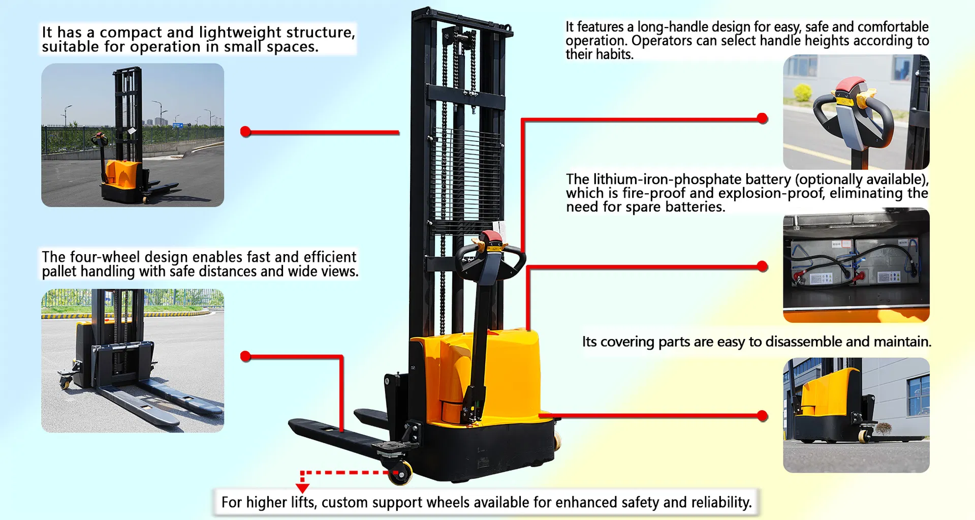 Electric Pallet Stacker Specification