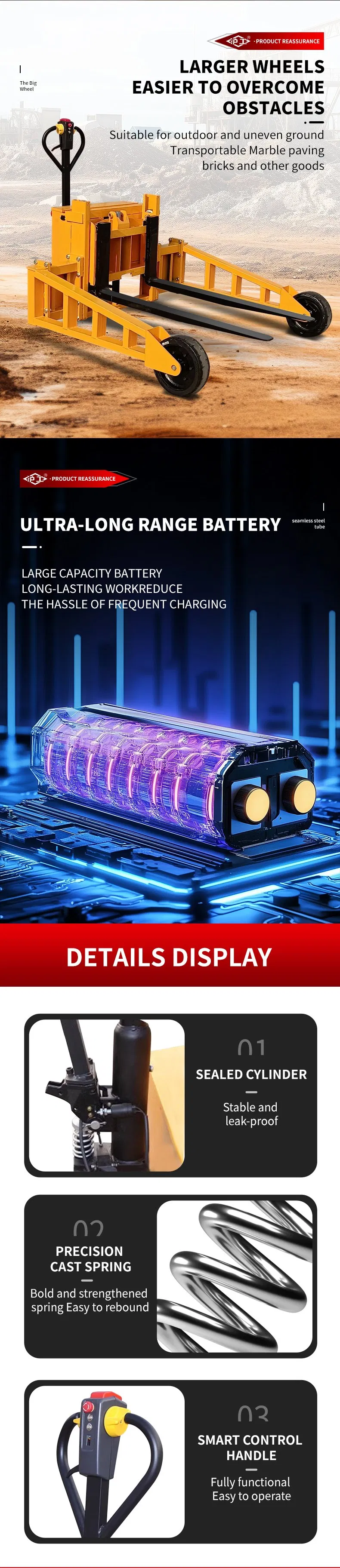 Off-Road All Terrain Pallet Truck Detail 3