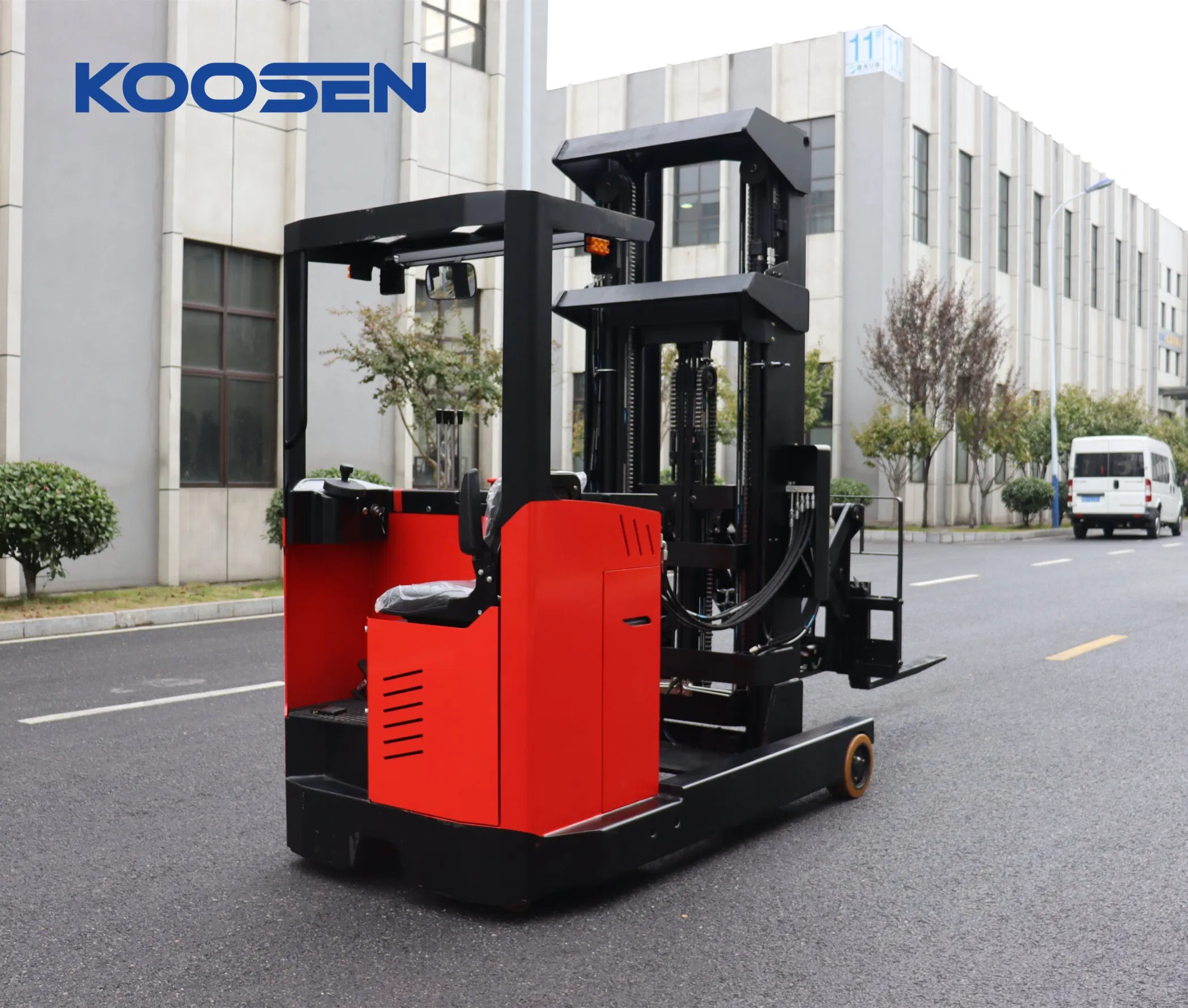 Heavy-Duty Double Scissor Deep Reach Truck Lift Platform