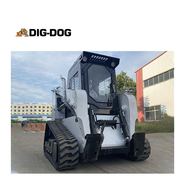 Factory Price Crawler Type Mini Skid Steer Loader Small Mini Skid Steer Loader Side Dump Bucket 60HP Plate Compactor Skid Steer Loader