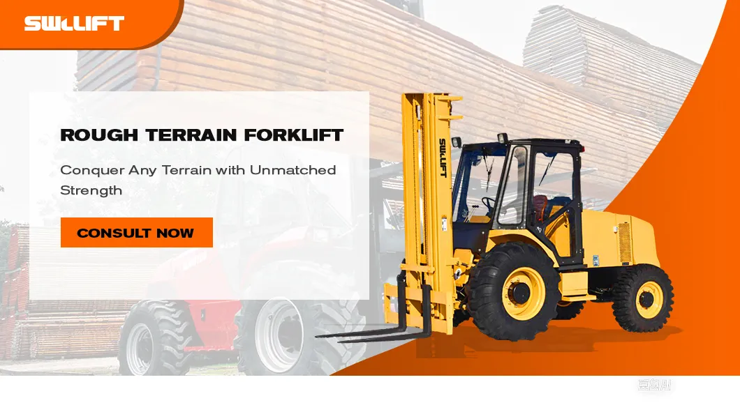 Rough Terrain Forklift Display
