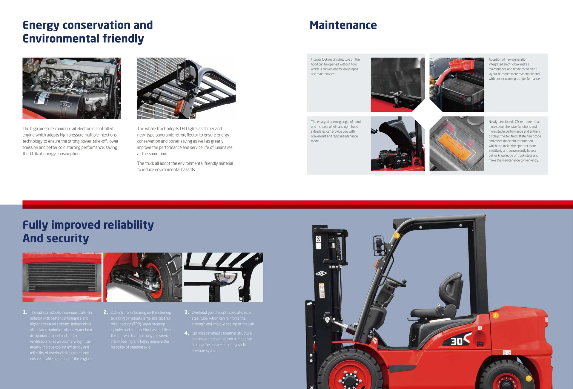X Series Forklift Features