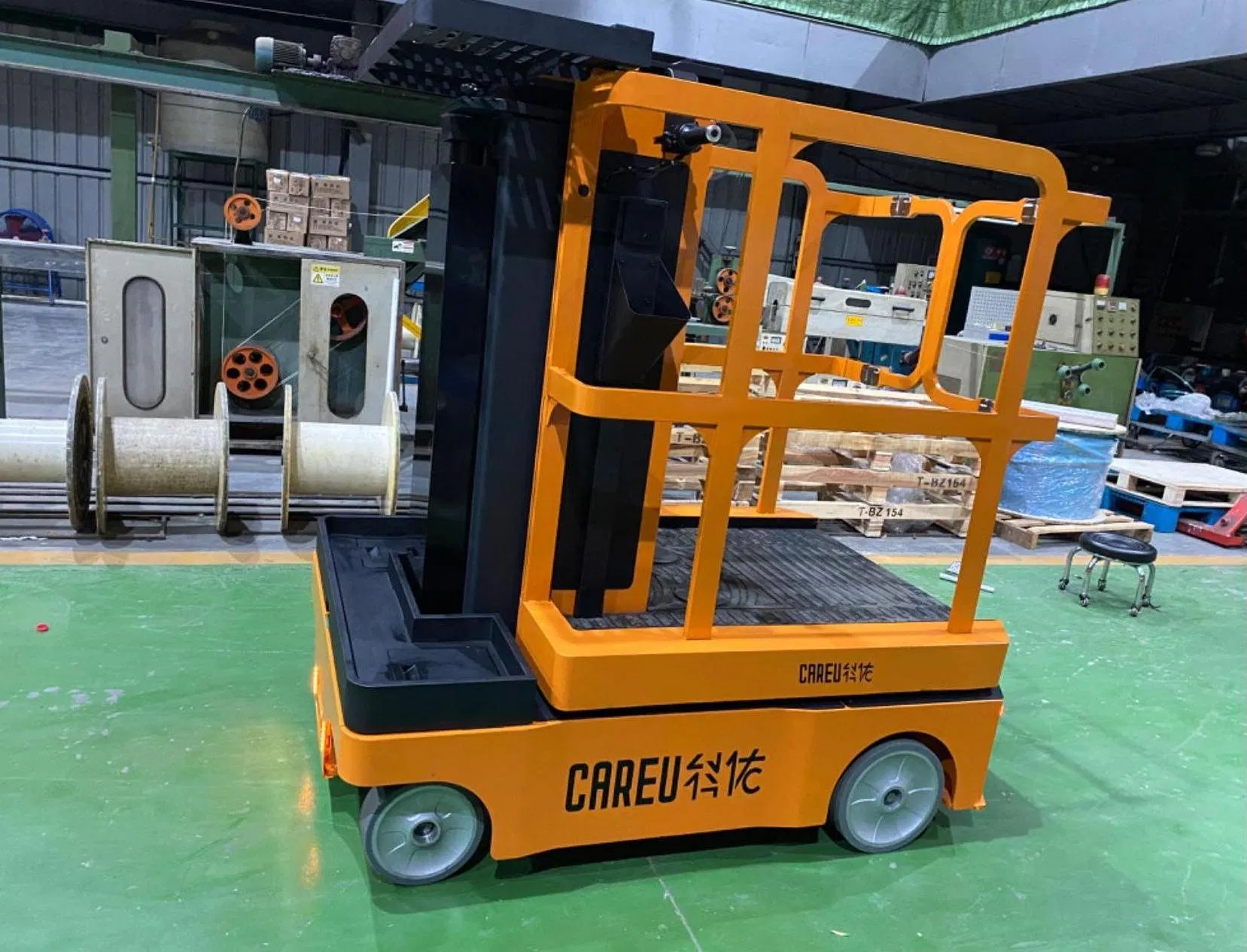 Low Cost High Precision Quiet Order Pickers for Warehouse Use