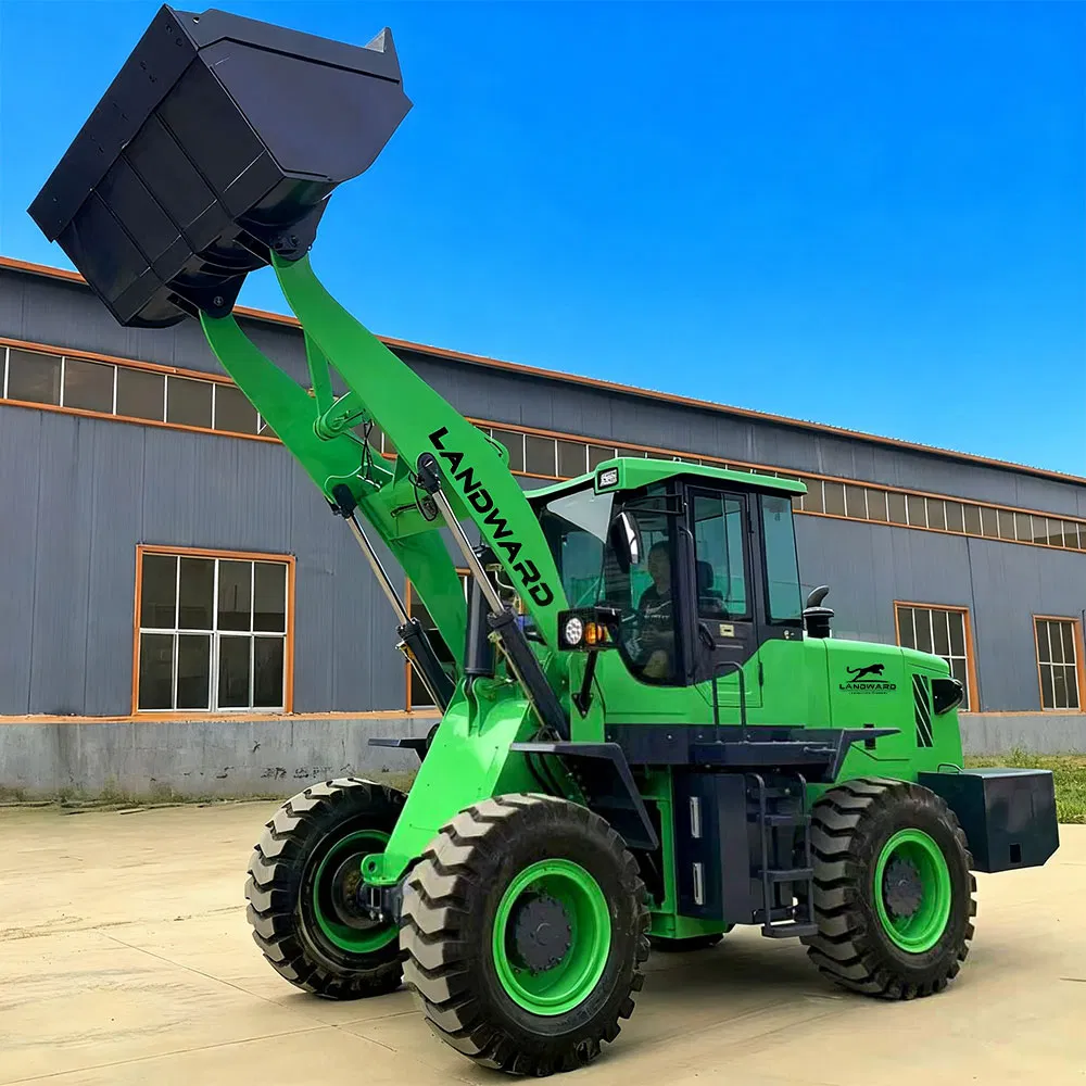 Cheap Construction Heavy Duty Front Wheel Loader Small Handling Tools Port Cargo Terminal Unloading Operations Wheel Container Side Large Loader for Sale