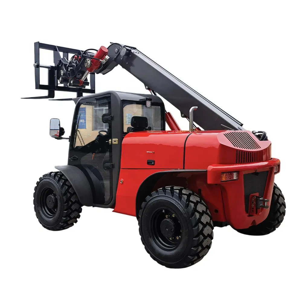 Versatile 3 Ton 4 Ton Side Boom Telescopic Loader Terrain Forklift with CE EPA Certification Available for Sale