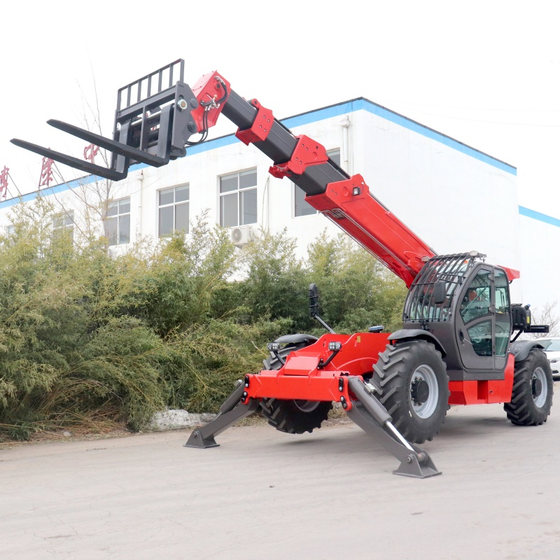 Affordable Joystick Control 4 Ton Hydraulic 18 Meters Lifting High Th71840 Terrain Boom Telescopic Telehandler Forklift
