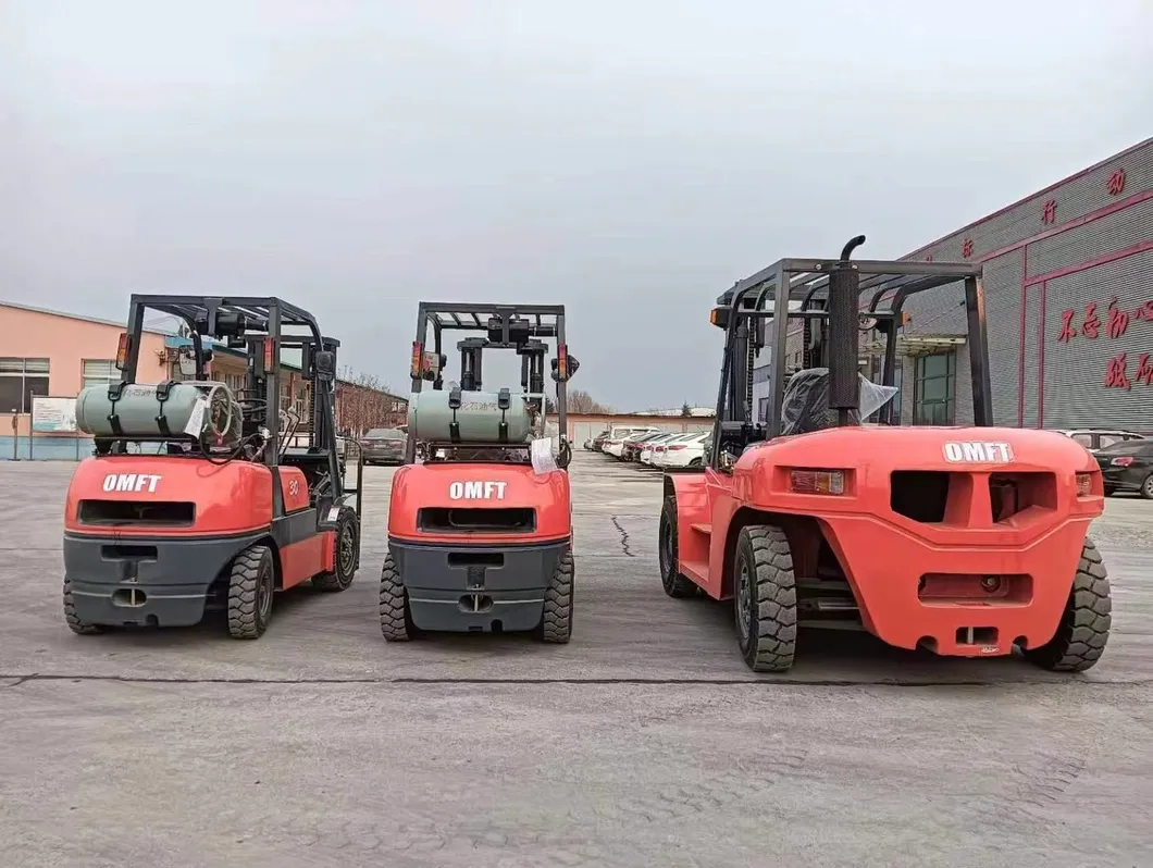 Dual Fuel Forklift Front View