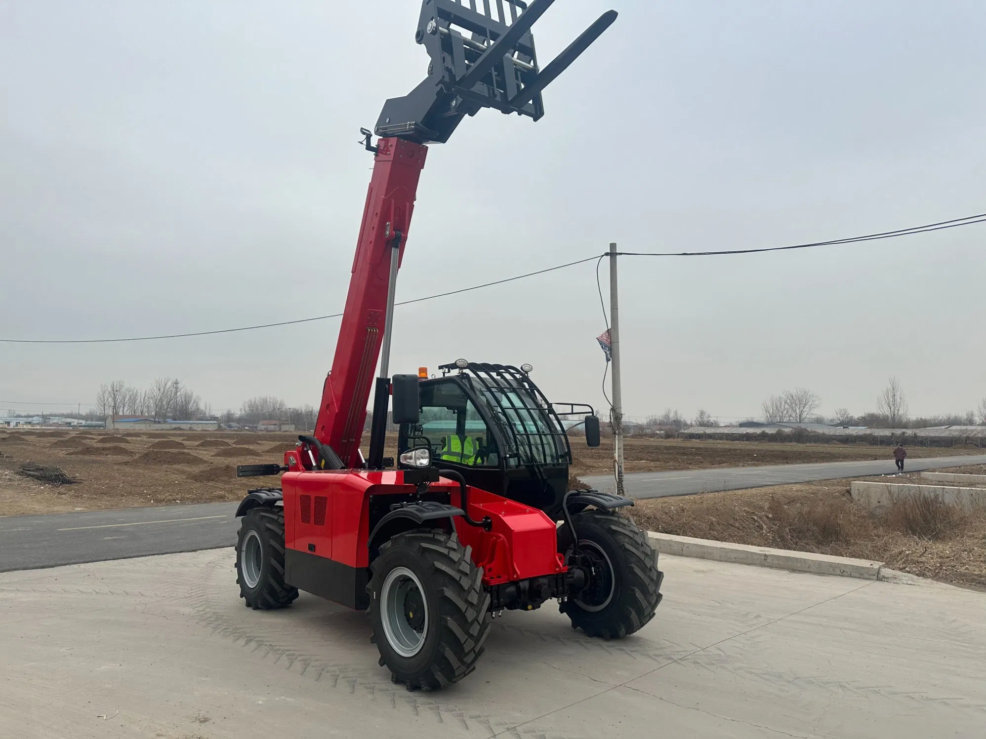 Mining Used Flexible Operation 7m Height Wheel Loader 3.5 Ton Telehandler with CE