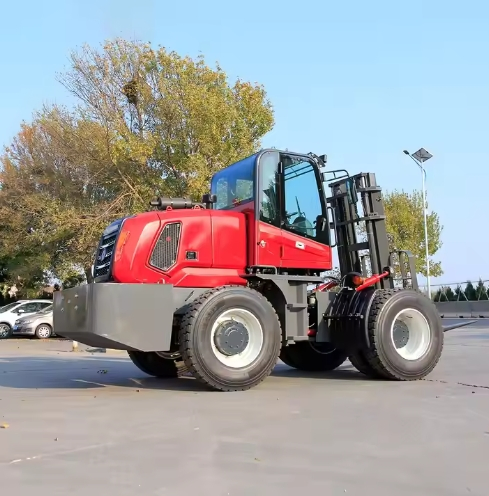 3ton Rough Terrain Forklfit Lifting Equipment 4WD Forklift Drive Rough Terrain Diesel Forklift with Cab
