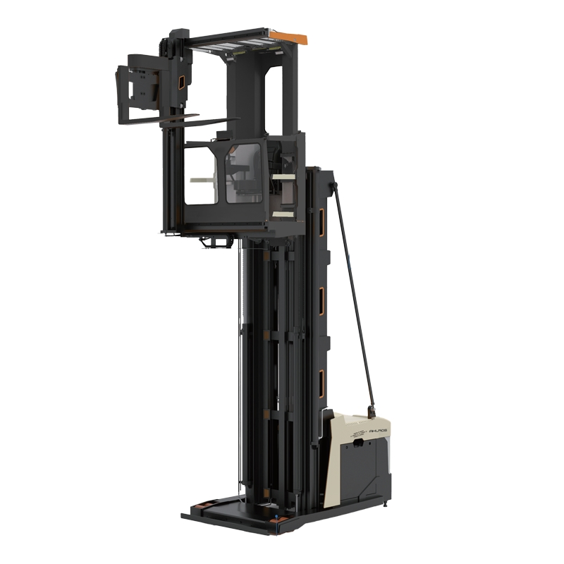 Electric 3 Way Man-up Pallet Truck Stacker Narrow Laneway 1.5 Ton Three Way People Ascending Pallet Stacker