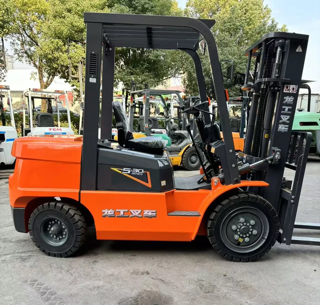 Diesel Forklift Side View