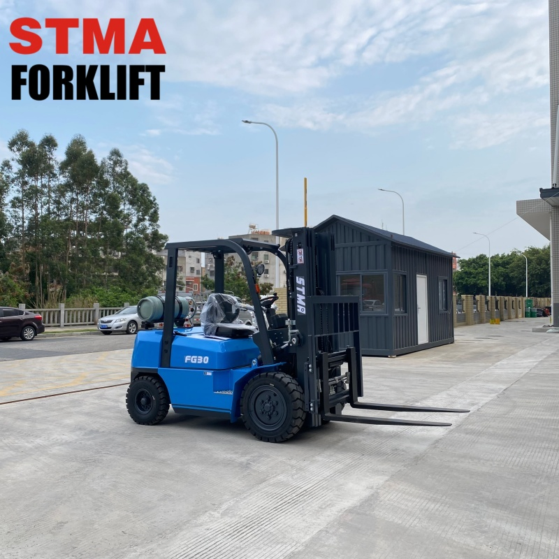 Stma Dual Fuel Propane Fork Lift 3ton LPG Gasoline Forklift Truck