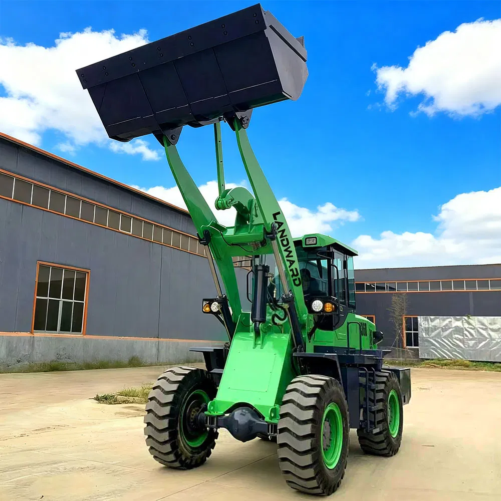 Cheap Construction Heavy Duty Front Wheel Loader Small Handling Tools Port Cargo Terminal Unloading Operations Wheel Container Side Large Loader for Sale