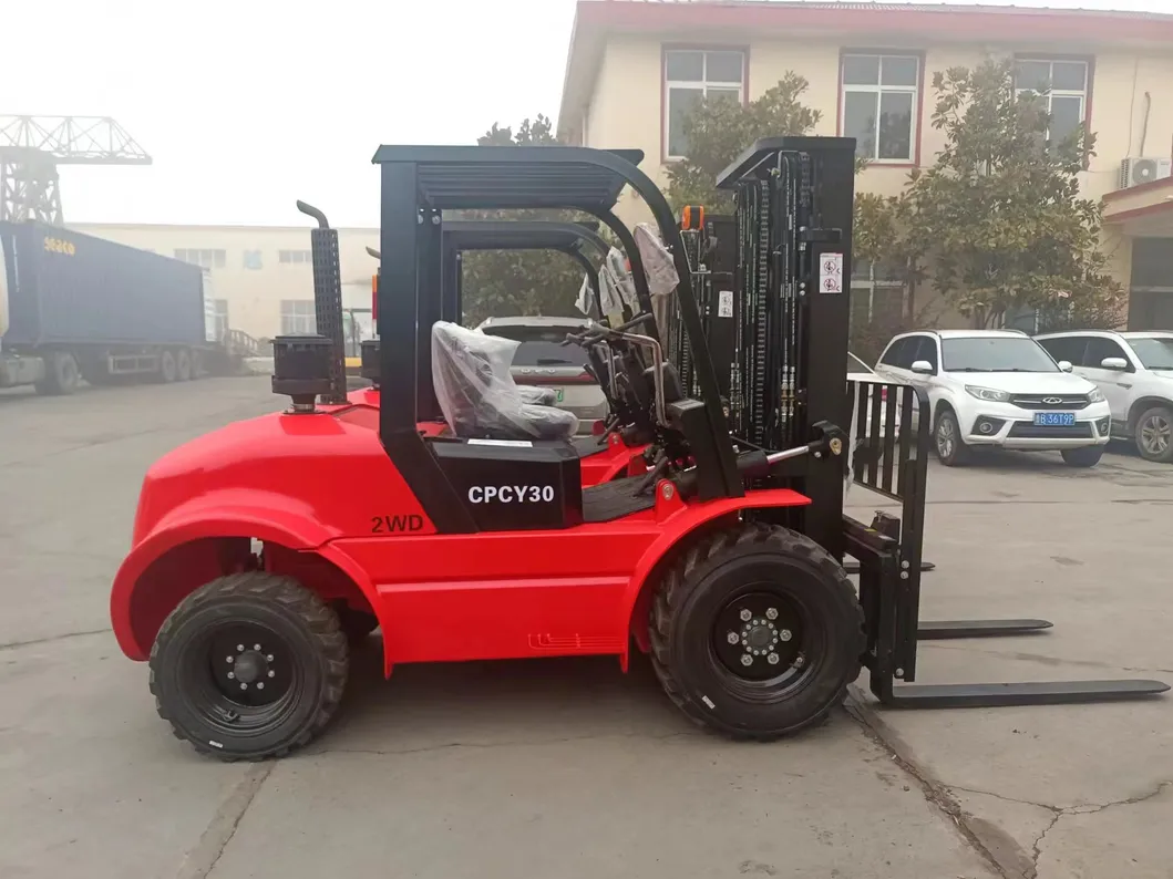 Rough Terrain Forklift Side View