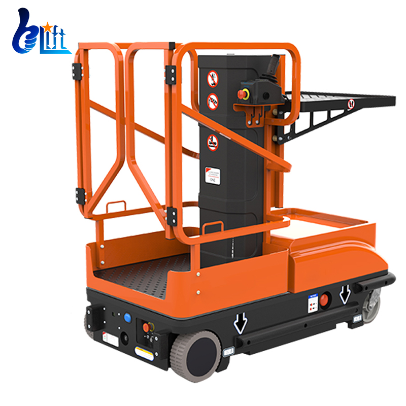 Warehouse CE Certified Portable 5m 6m Aerial Electric Order Picker Platform Lift for Picking Cargos From Shelves