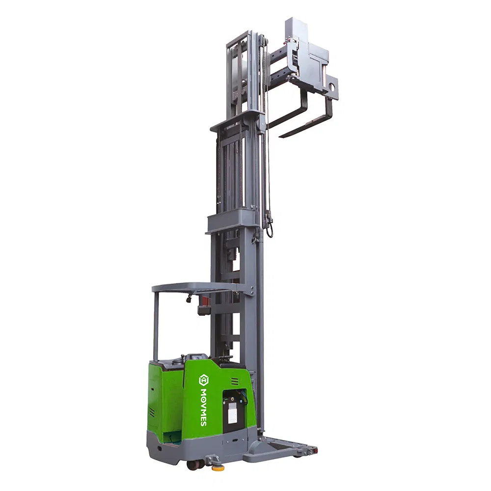 1.5t/Ton 1500kg Seated Electric Very Narrow Aisle Forklift Vna Forklift 3 Way Tri-Lateral Stacker Truck