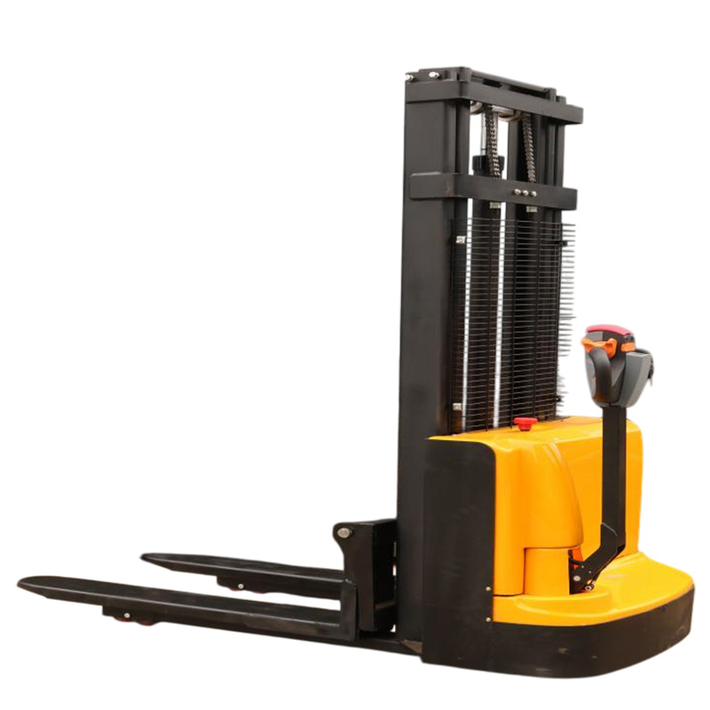 Safe Emergency Brake System Walkie Electric Stacker for Printing Shops 1.5 Ton Walkie Electric Stacker